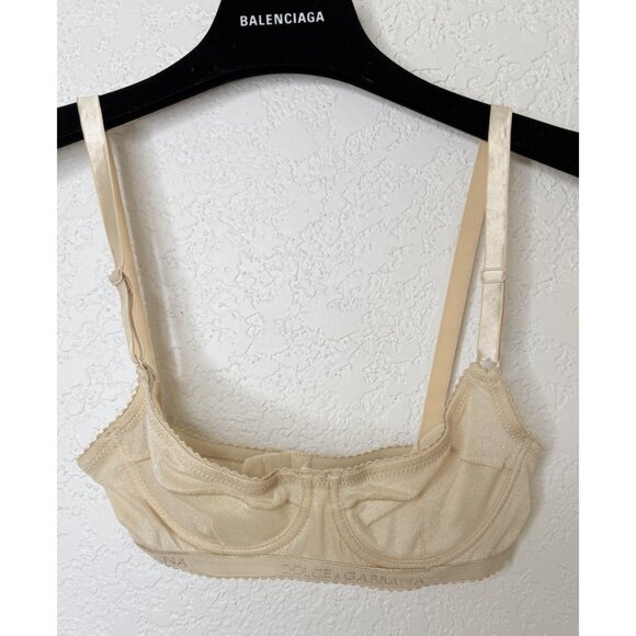 Dolce&Gabbana Other - Dolce & Gabbana Intimo Shimmer Bra Size 32 Made In Italy XS/S NEW Nude 1A